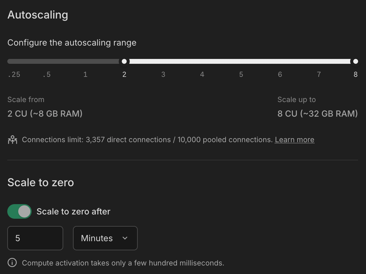 autoscaling configuration