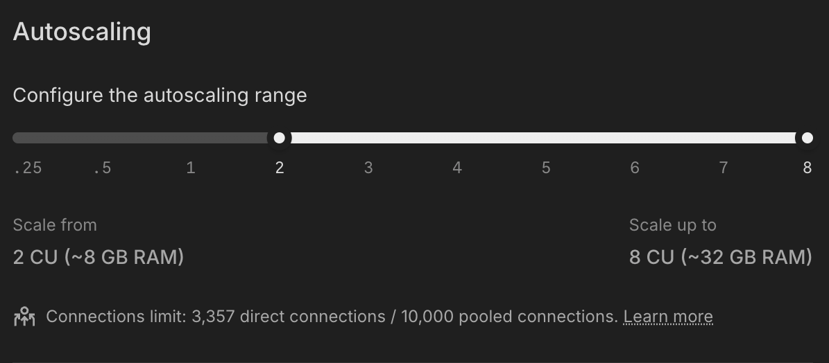 Autoscaling control