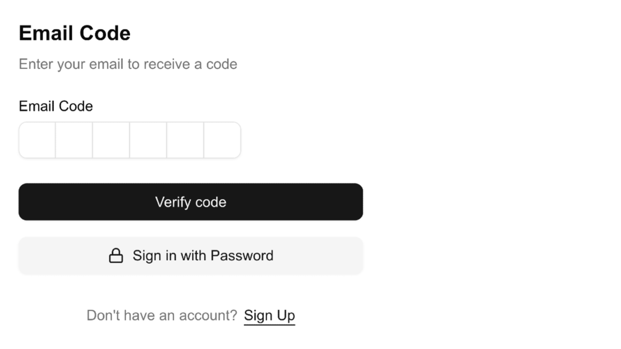 Email OTP verification