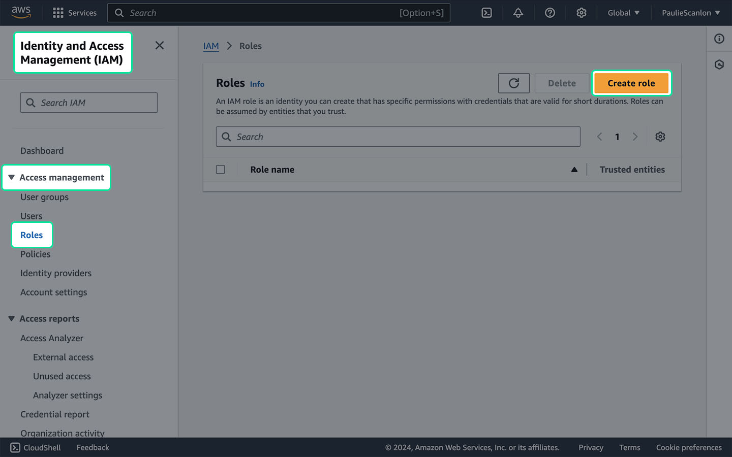 AWS Identity Role
