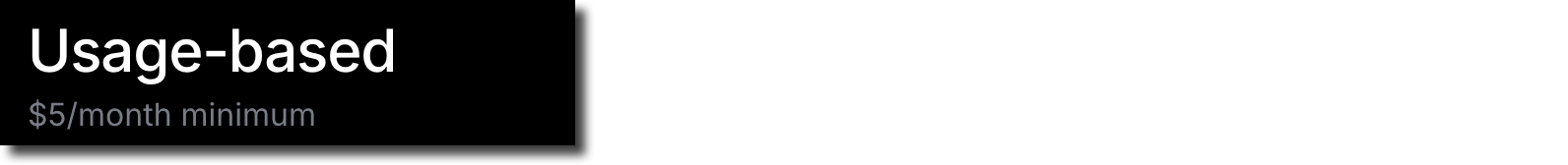 Usage based pricing image