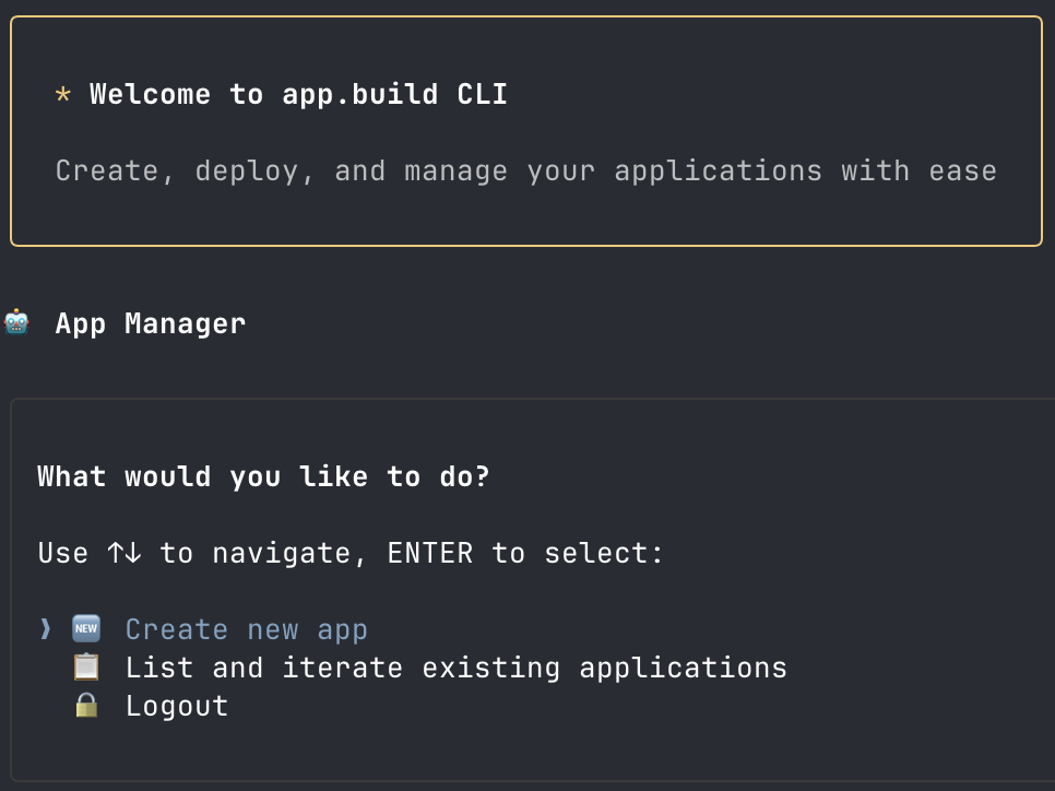 sample app.build in action