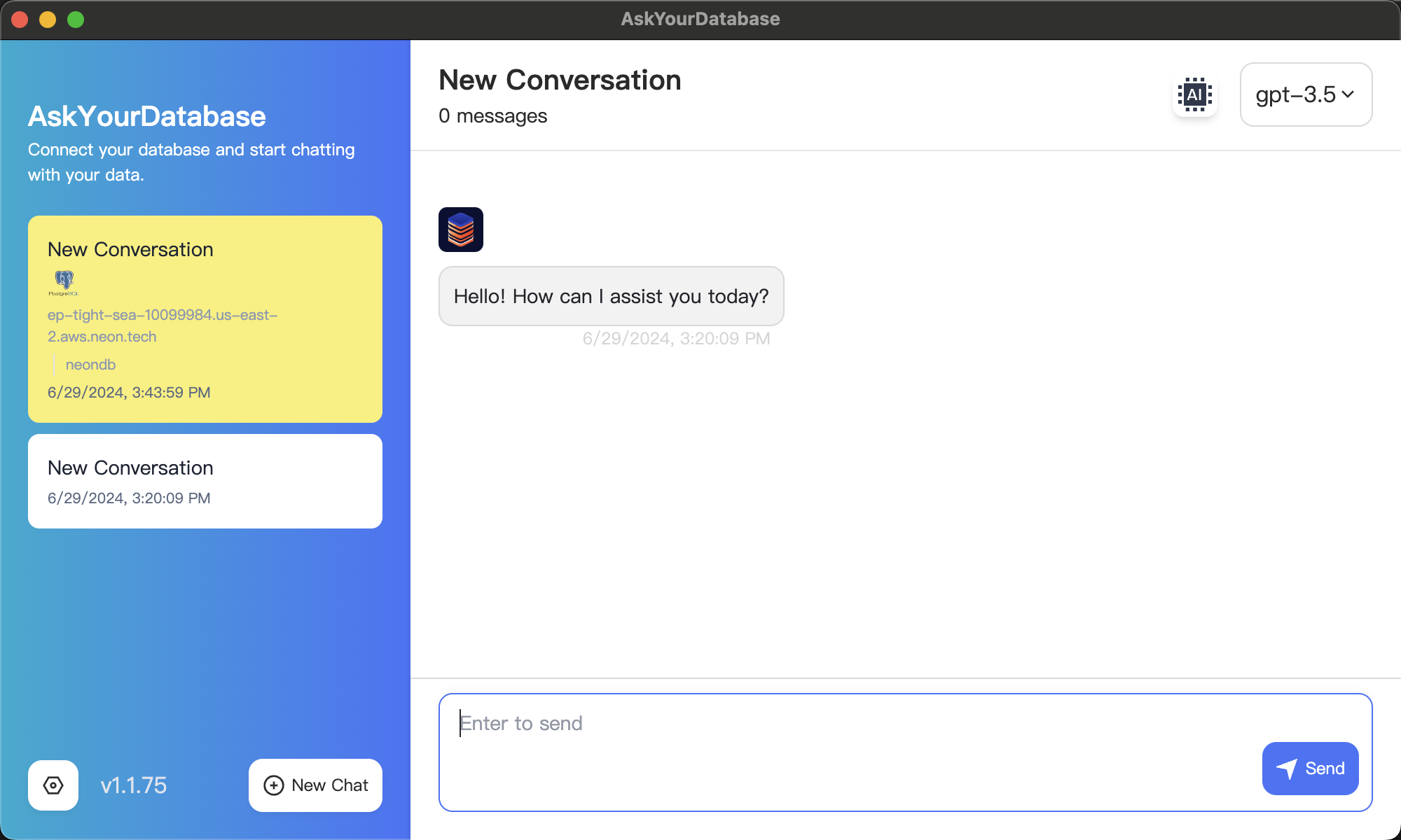 New chat session
