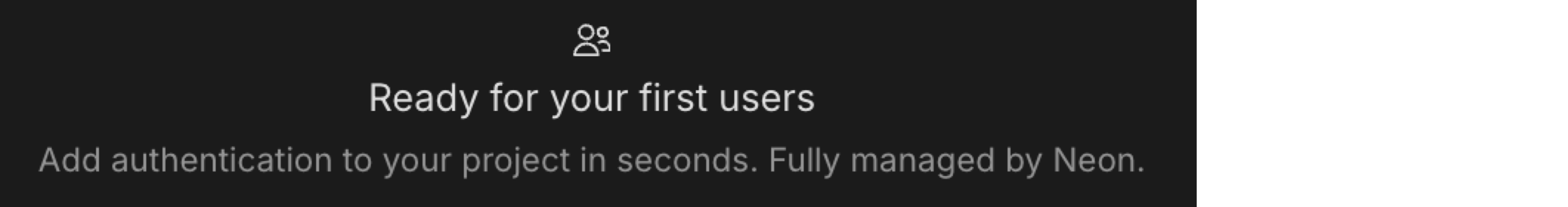 Streamlined Neon Auth setup